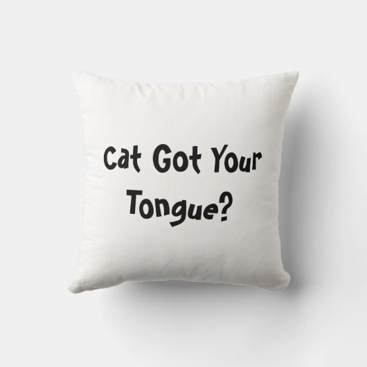 舌得を猫に？ クッション (裏面)