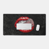 舌渦巻形の大切舌 デスクマット (キーボード&マウス)