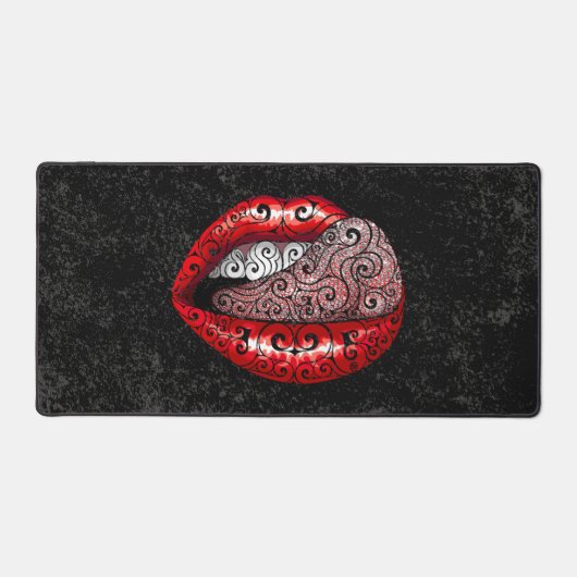 舌渦巻形の大切舌 デスクマット (正面)