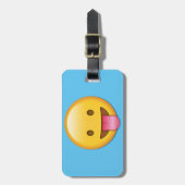 舌生意気なEmoji ラゲッジタグ (正面縦)