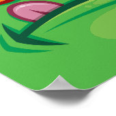 舌顔付きカエル ポスター (角)