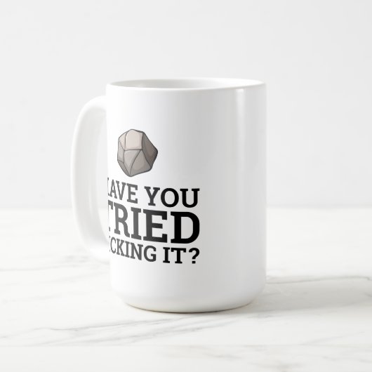 舐めてみた?地質学コーヒーマグ コーヒーマグカップ (正面左)