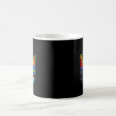 舐めてもいい？周期表チャート理科学教師 コーヒーマグカップ (中央)