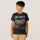 舐めてもいい?周期表チャート理科学教師 Tシャツ (正面フル)