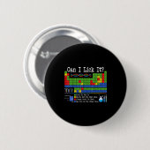 舐めてもいい？周期表 楽しい科学の先生 缶バッジ (正面&裏面)