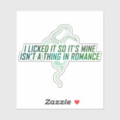 「舐めて私のものだ」ステッカー シール (シート)