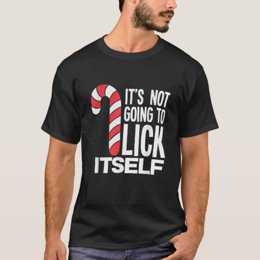 舐めないと溶けないキャンディケイン Tシャツ (正面)