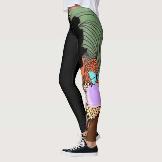 舐められるレギンスをリミックスして下さい レギンス (左)