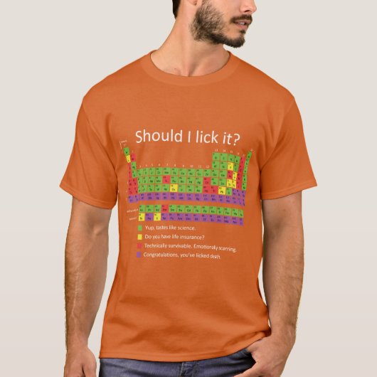 舐めるべき?友よ Tシャツ (正面)
