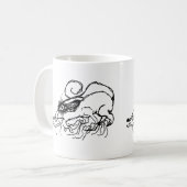 舐める人 コーヒーマグカップ (正面左)