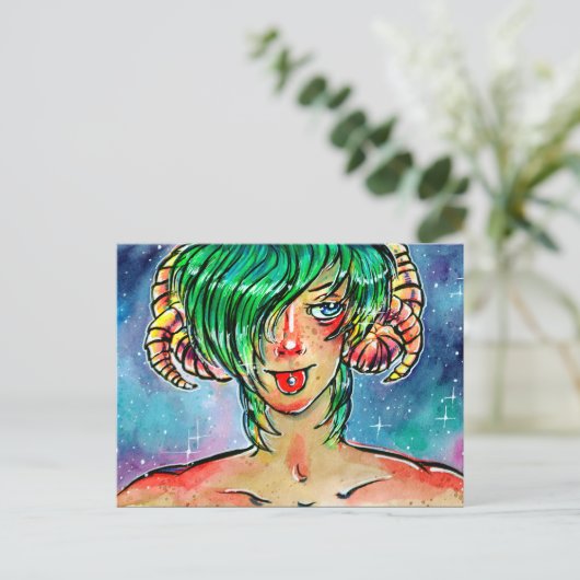 舐める ポストカード (スタンド正面)