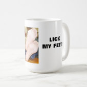 舐めろ足! コーヒーマグカップ (正面右)
