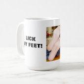 舐めろ足! コーヒーマグカップ (正面左)