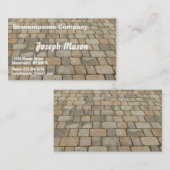 舗装のためのブロック-石工 名刺 (正面/裏面)