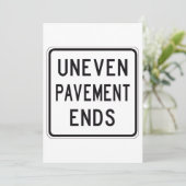 舗装の端の凹凸招待状 招待状 (スタンド正面)