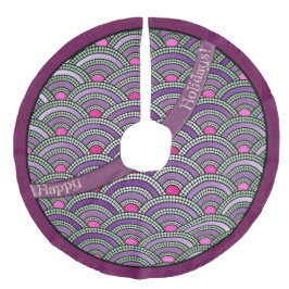 舗装パタ日本のーン – 蘭と青磁 フリース ツリースカート