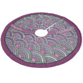 舗装パタ日本のーン – 蘭と青磁 フリース ツリースカート (アングル)