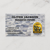 舗装レンガ | セメントミキサービジネスカード 名刺 (正面)