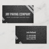 舗装会社アスファルト建築道路 名刺 (正面/裏面)