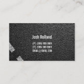 舗装会社アスファルト建築道路 名刺 (裏面)