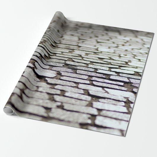 舗装敷石の歩道 ラッピングペーパー (アンロールド)