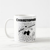 舗装画層のパスとパティオをブロック コーヒーマグカップ (左)