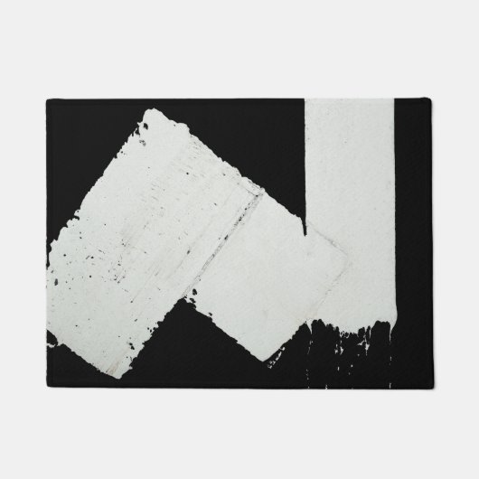 舗装道路のトラフィックのマーキングカッコいい線 – -おもしろい ドアマット (正面)