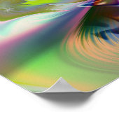 舗装2抽象芸術アート ポスター (角)