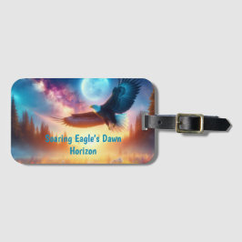 舞い上がるイーグルの夜明け地平線 ラゲッジタグ