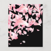 舞い落ちる花びらのフライヤー チラシ (裏面)