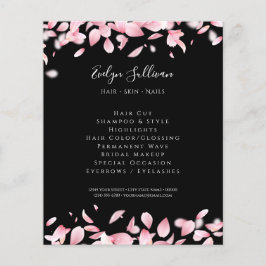 舞い落ちる花びらのフライヤー チラシ