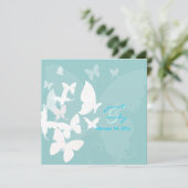 舞い飛ぶ... 白と青の蝶 招待状 (スタンド正面)