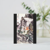 舞う二神 c. 1924 日本絵画 ポストカード (スタンド正面)