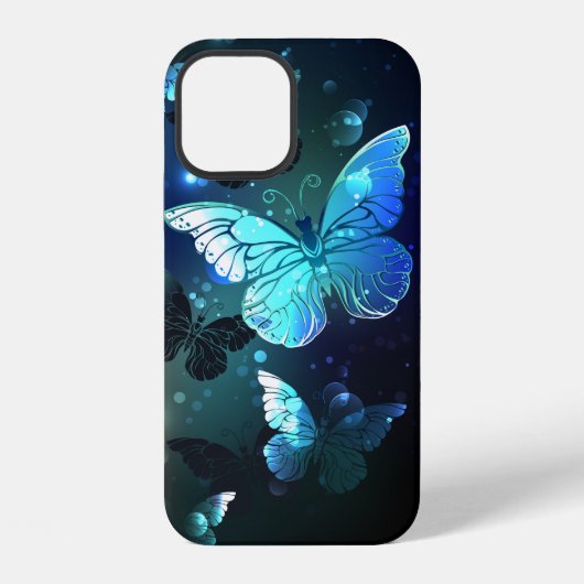 舞う夜の蝶 iPhoneケース (裏面)