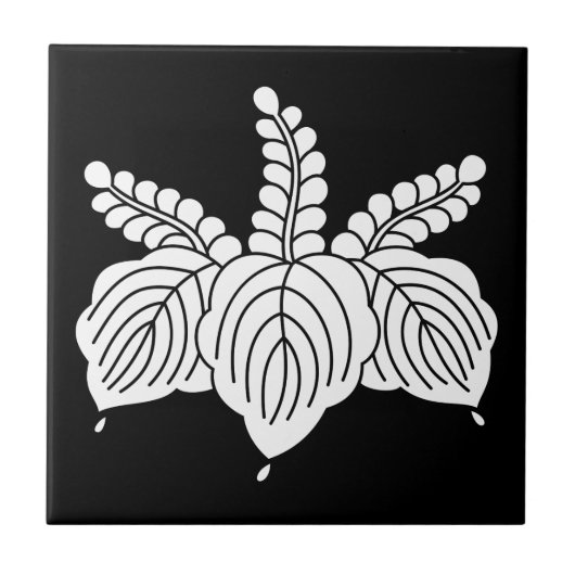 舞う桐 タイル (正面)