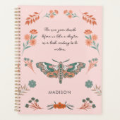 舞う瞬間:1年の蛾の魔法 プランナー手帳 (正面)