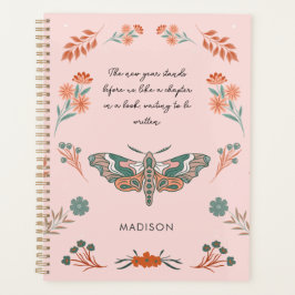 舞う瞬間：1年の蛾の魔法 プランナー手帳