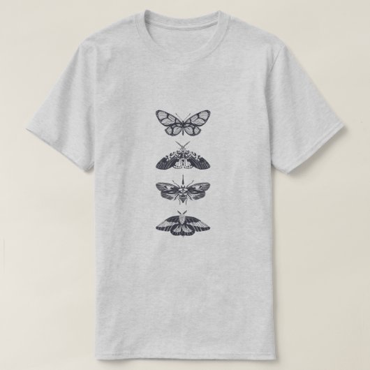 舞う虫たち Tシャツ (デザイン正面)