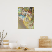 舞台のバレエダンサー（エドガール・デガ） ポスター (キッチン)