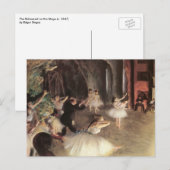 舞台のリハーサル（エドガール・ドガ） ポストカード (正面/裏面)