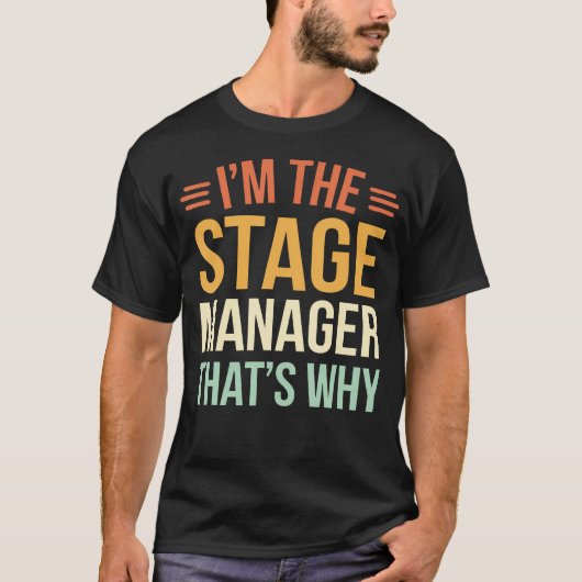 舞台マネージャー Tシャツ (正面)