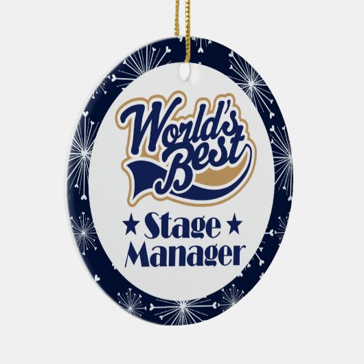舞台主任のギフトのオーナメント セラミックオーナメント (右)
