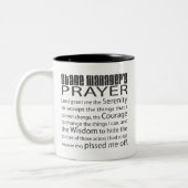 舞台主任の祈りの言葉 ツートーンマグカップ (左)