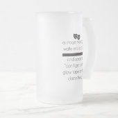 舞台主任はバー-冗談のマグに歩きます フロストグラスビールジョッキ (正面右)