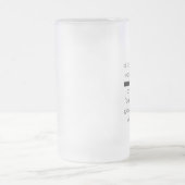 舞台主任はバー-冗談のマグに歩きます フロストグラスビールジョッキ (中央)