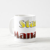 舞台主任(文字だけ) コーヒーマグカップ (正面左)