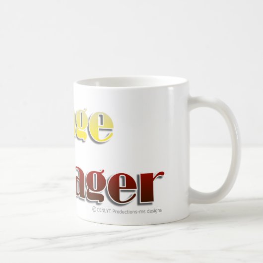 舞台主任(文字だけ) コーヒーマグカップ (右)