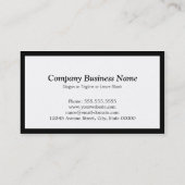 舞台俳優 - クリーンでスタイリッシュなモノグラム 名刺 (裏面)