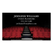 舞台芸術イベントプランナー又は映画館 マグネット名刺 (正面)