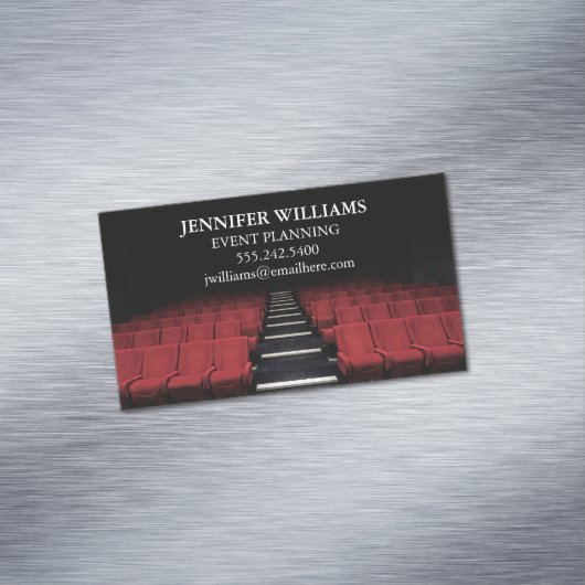 舞台芸術イベントプランナー又は映画館 マグネット名刺 (インサイチュ)